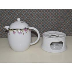 【日式煮花茶壺】復古陶瓷溫茶器、茶壺蠟燭煮茶爐花茶…